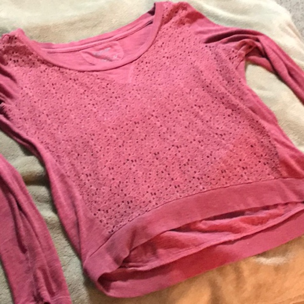 Long sleeve crop top